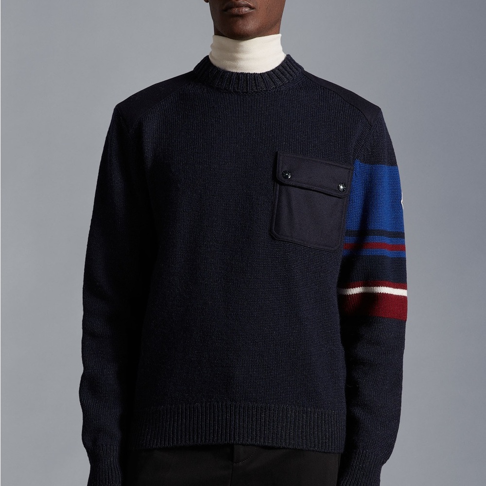 MONCLER Wool & Flannel Jumper